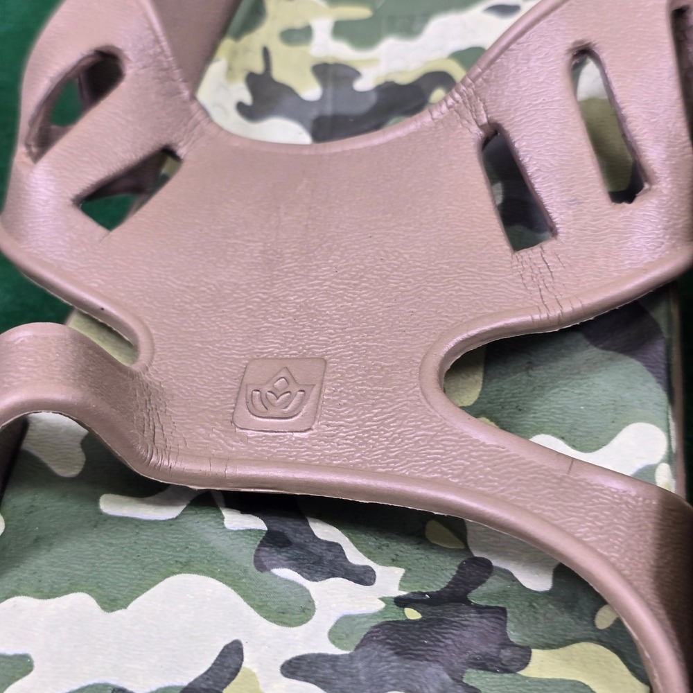 Spenco Kholo Orthotic Recovery Slide Sandals Mens 10 Camo Tan Camouflage NWOT - Picture 9 of 10